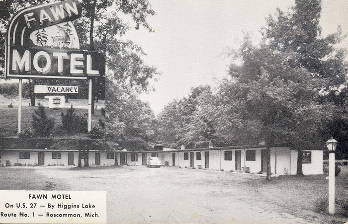 Fawn Motel - Old Postcard (newer photo)